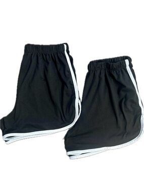 2 Pack Moral Society Black Athletic Shorts Size Small